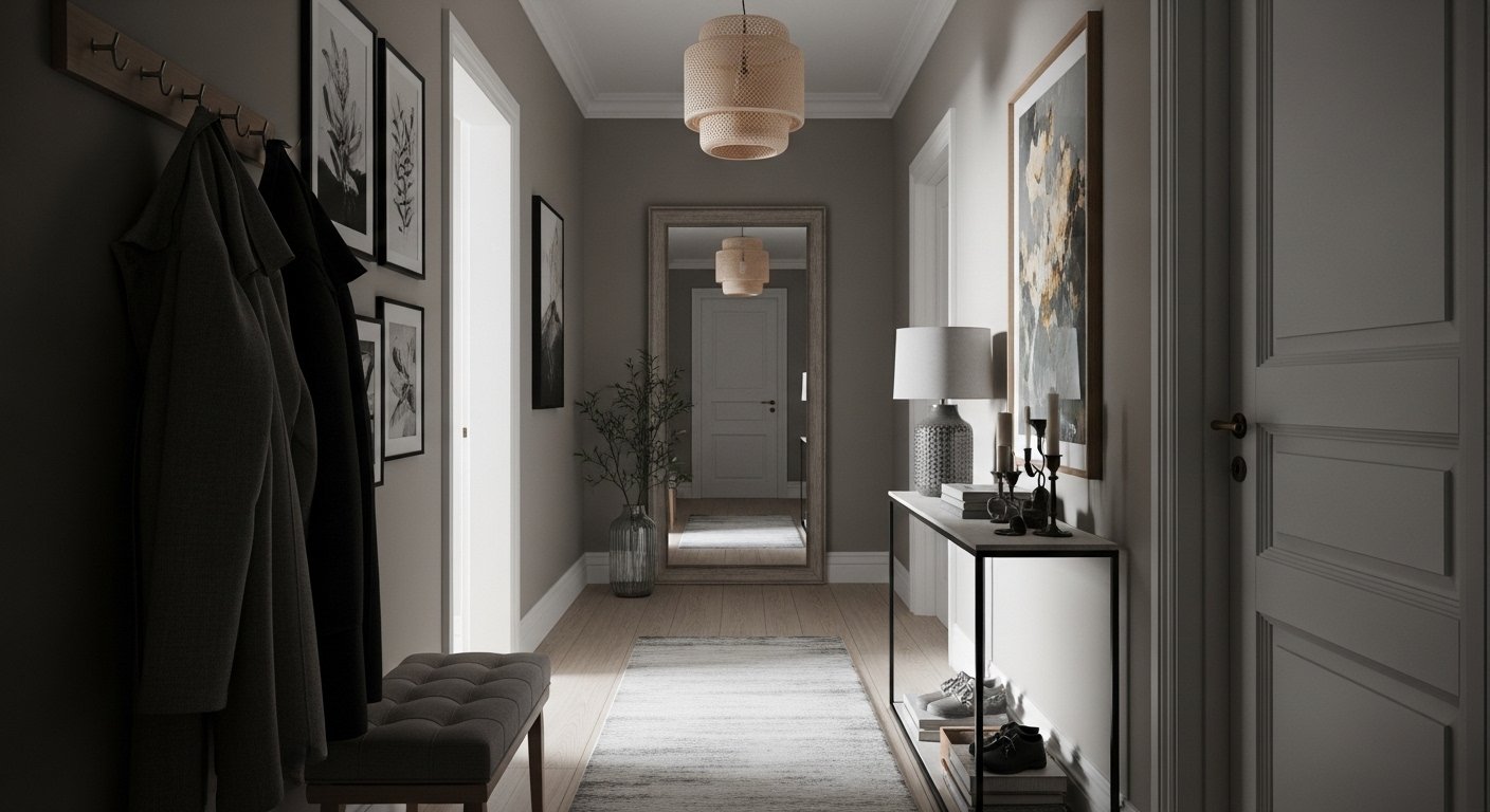 How To Decorate A Narrow Hallway To Make It Look Wider And Brighter