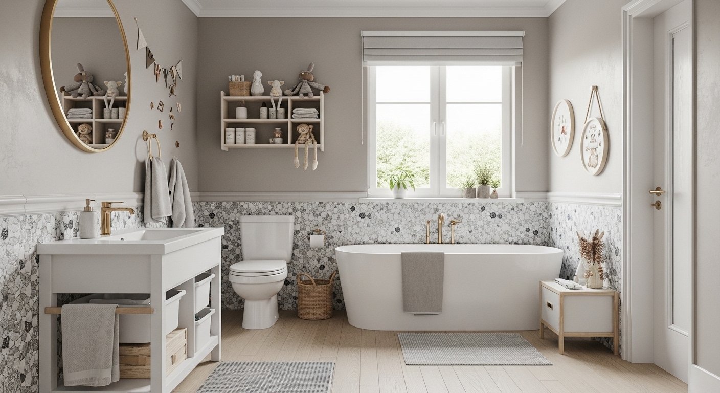 How To Style Modern Kids Bathroom Decor