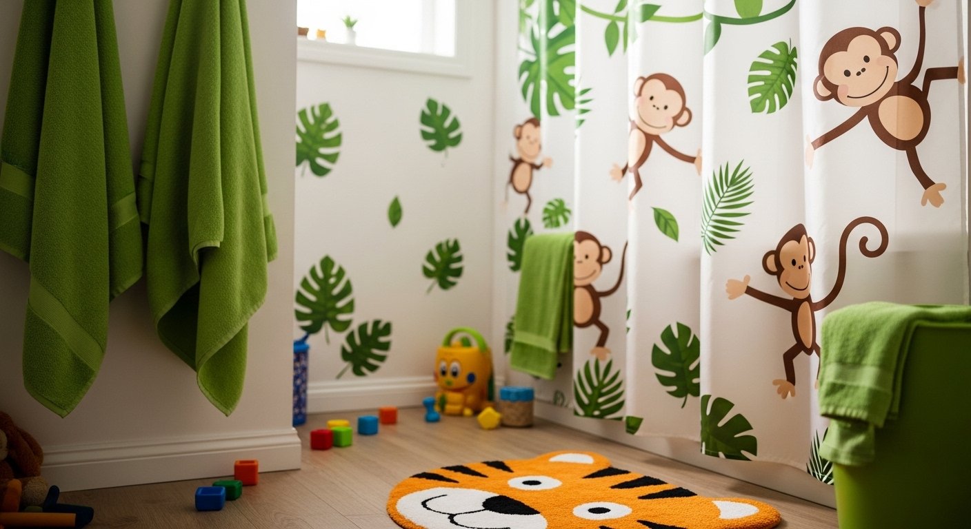 15 Jungle Bathroom Decor For Kids Ideas With Wild Energy
