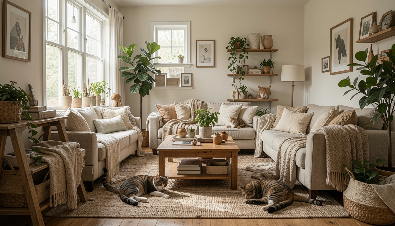 How To Create Cat-Proof Living Room Decor