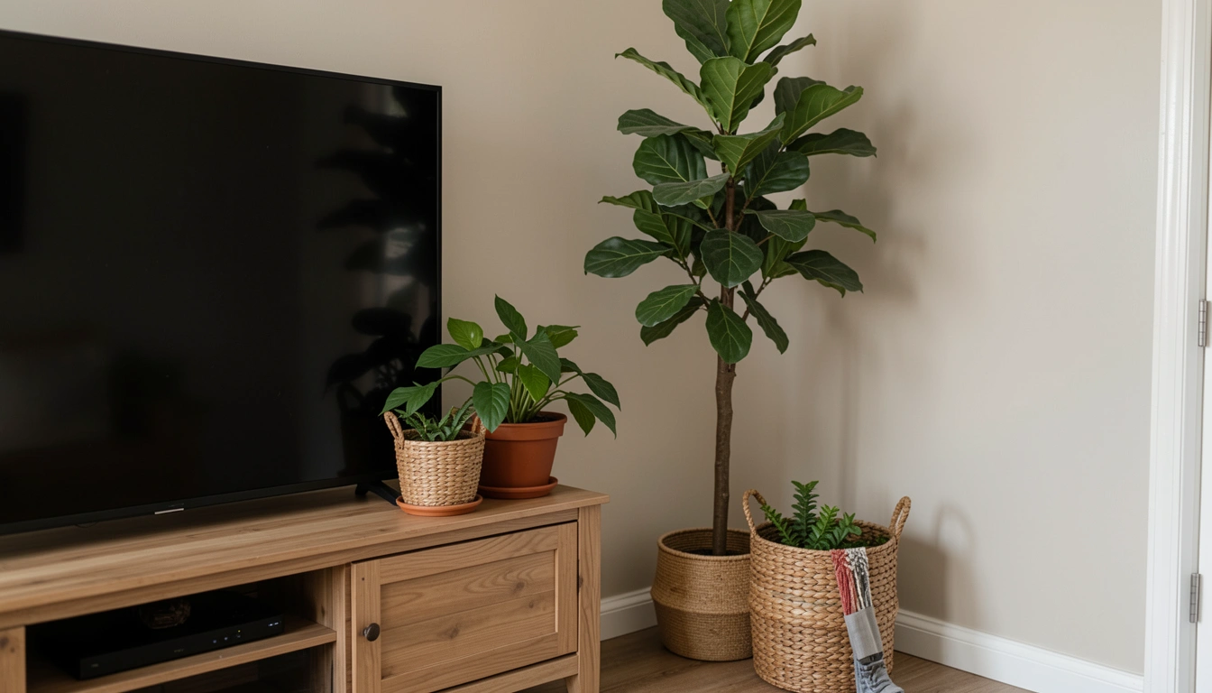 23 Fresh TV Room Decor With Plants Ideas That Feel Alive